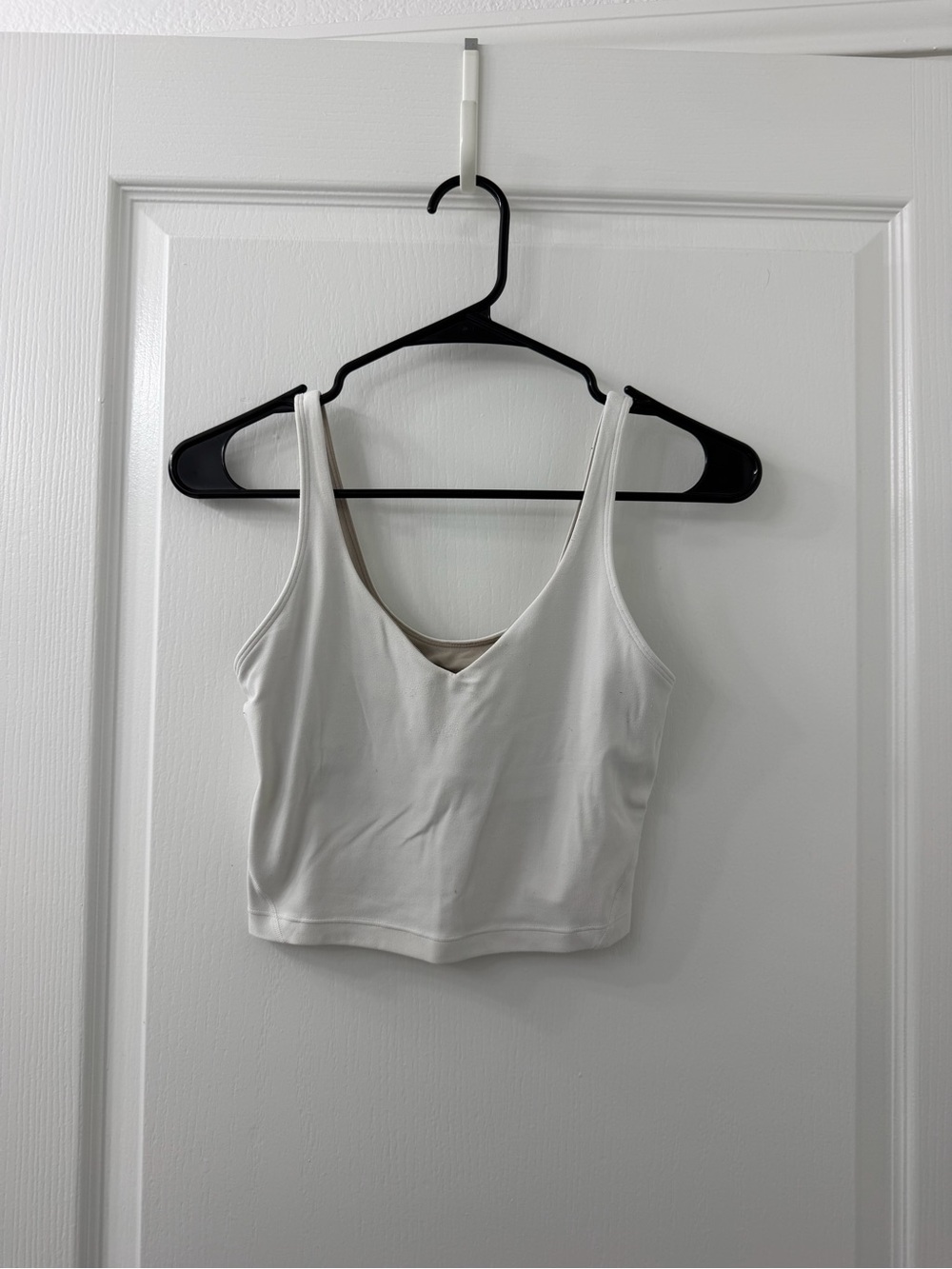 lululemon athletica White V-Neck Cropped Camisole